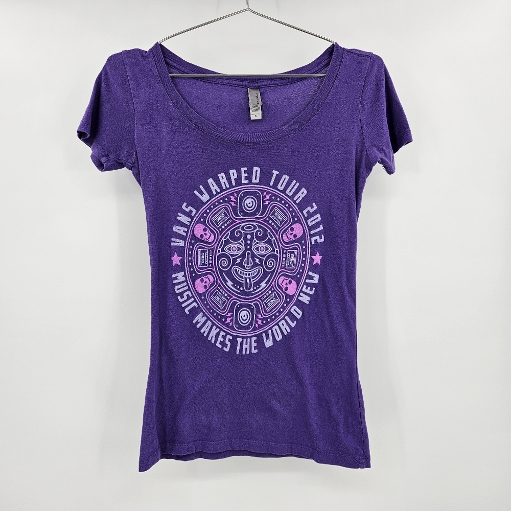 Vans Warped Tour 2012 Graphic Tee Purple Small